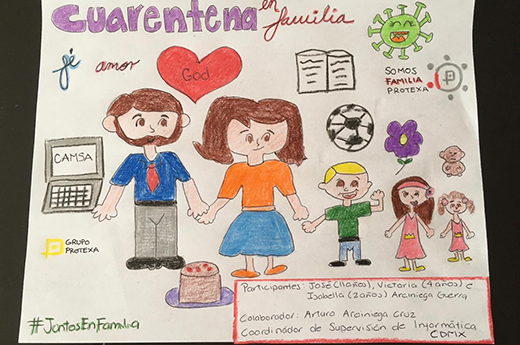 Dibujos 2020 #JuntosEnFamilia